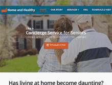 Tablet Screenshot of homeandhealthy.net